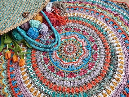 Boho Rug Crochet pattern