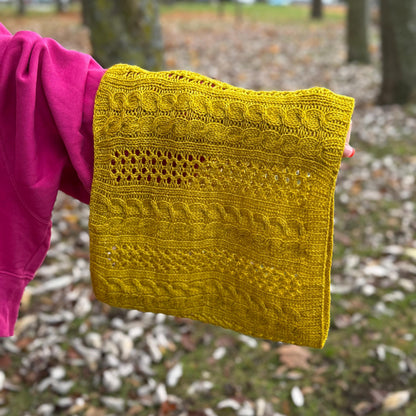 Marigold Twist Cowl Knitting Pattern