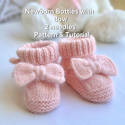 Easy Baby Booties Knitting Pattern