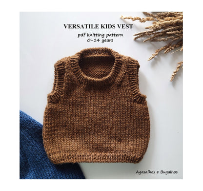 Versatile Kids Vest Knitting Pattern