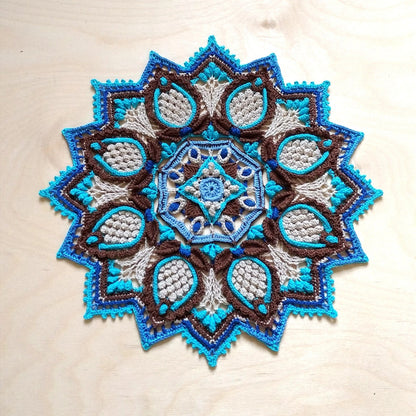Doily Amethyst Mandala Crochet Pattern