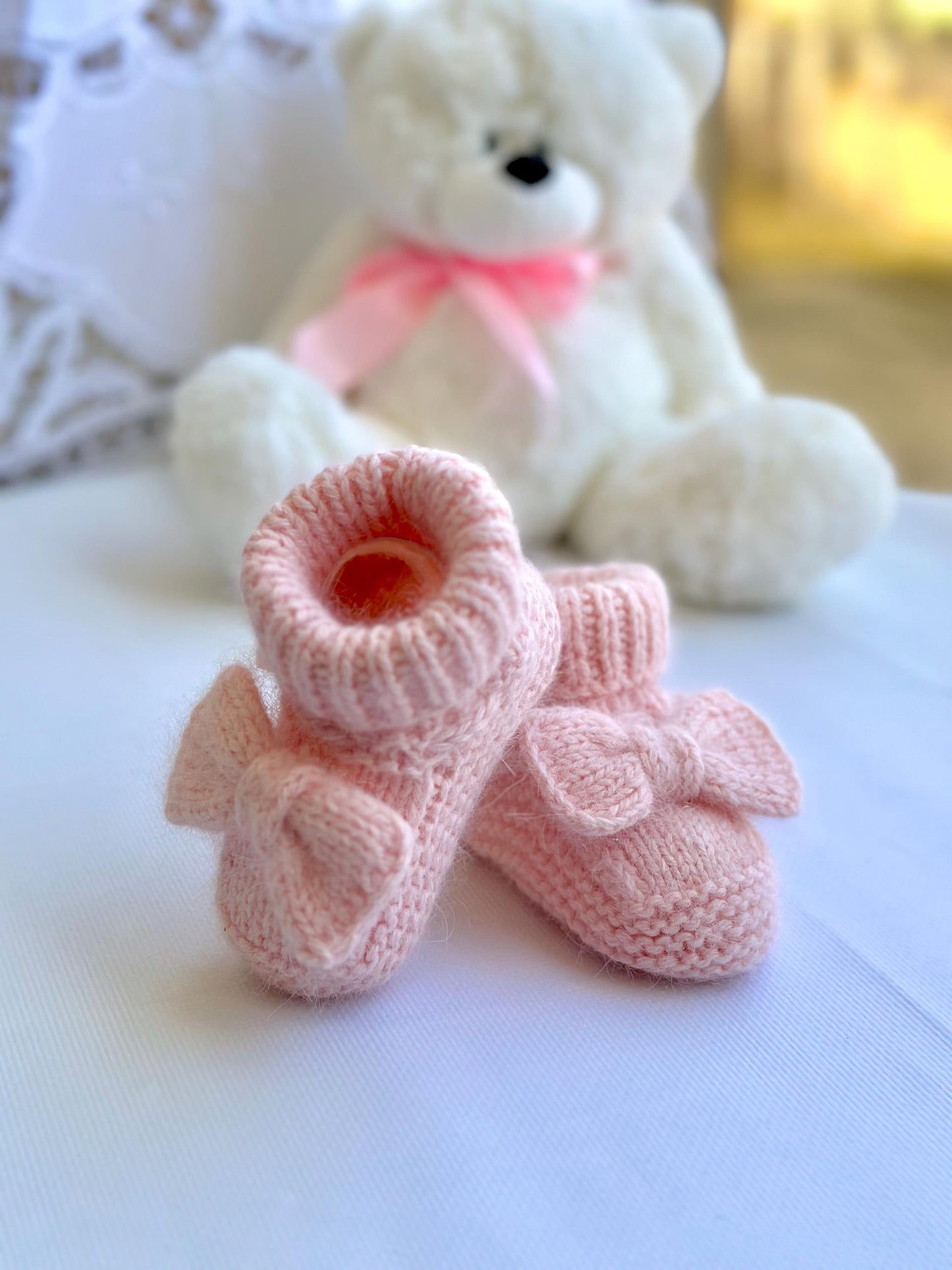Easy Baby Booties Knitting Pattern