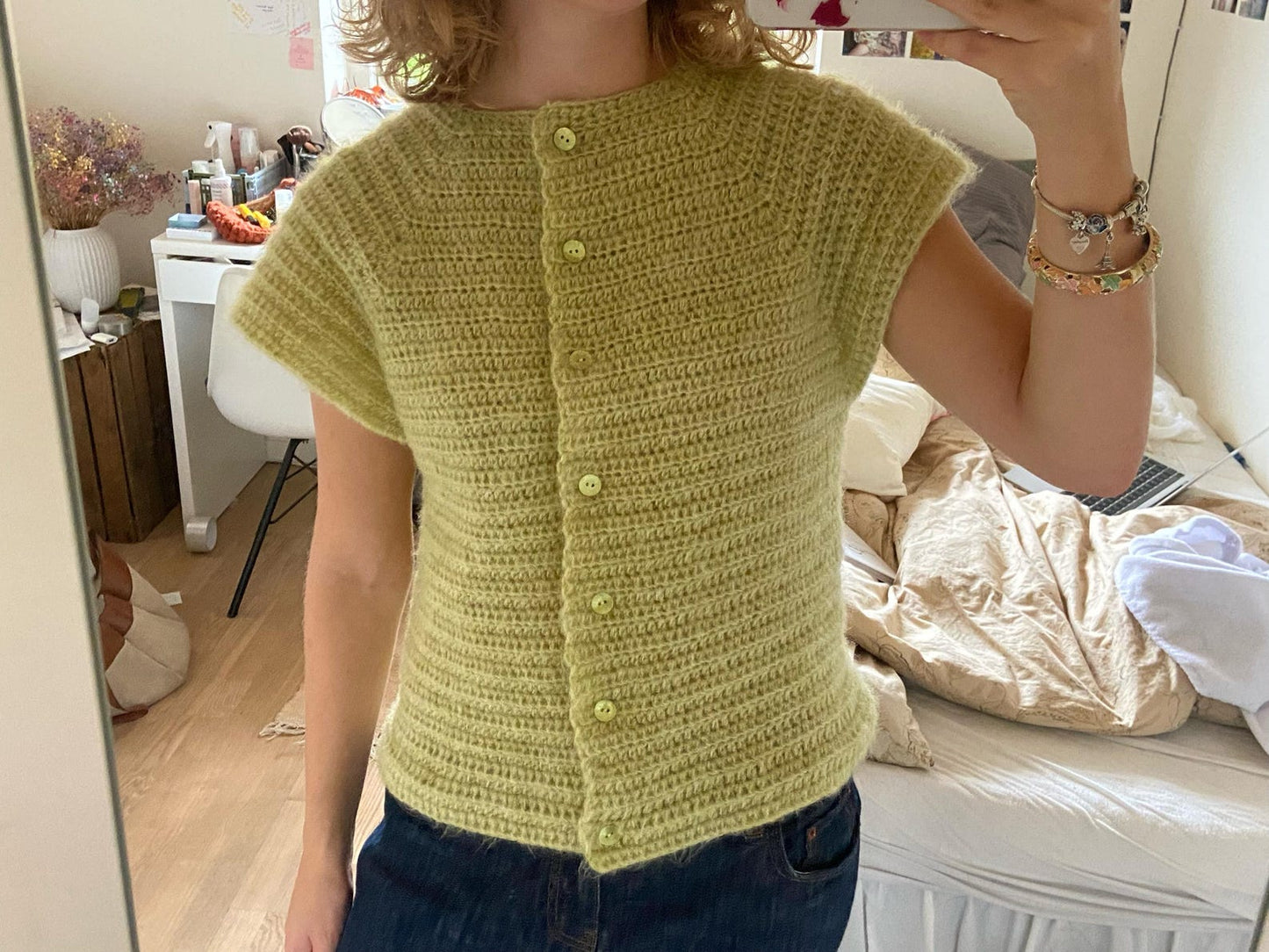 Button Up Top Crochet Pattern