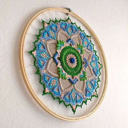 Doily Sapphire Mandala Crochet Pattern