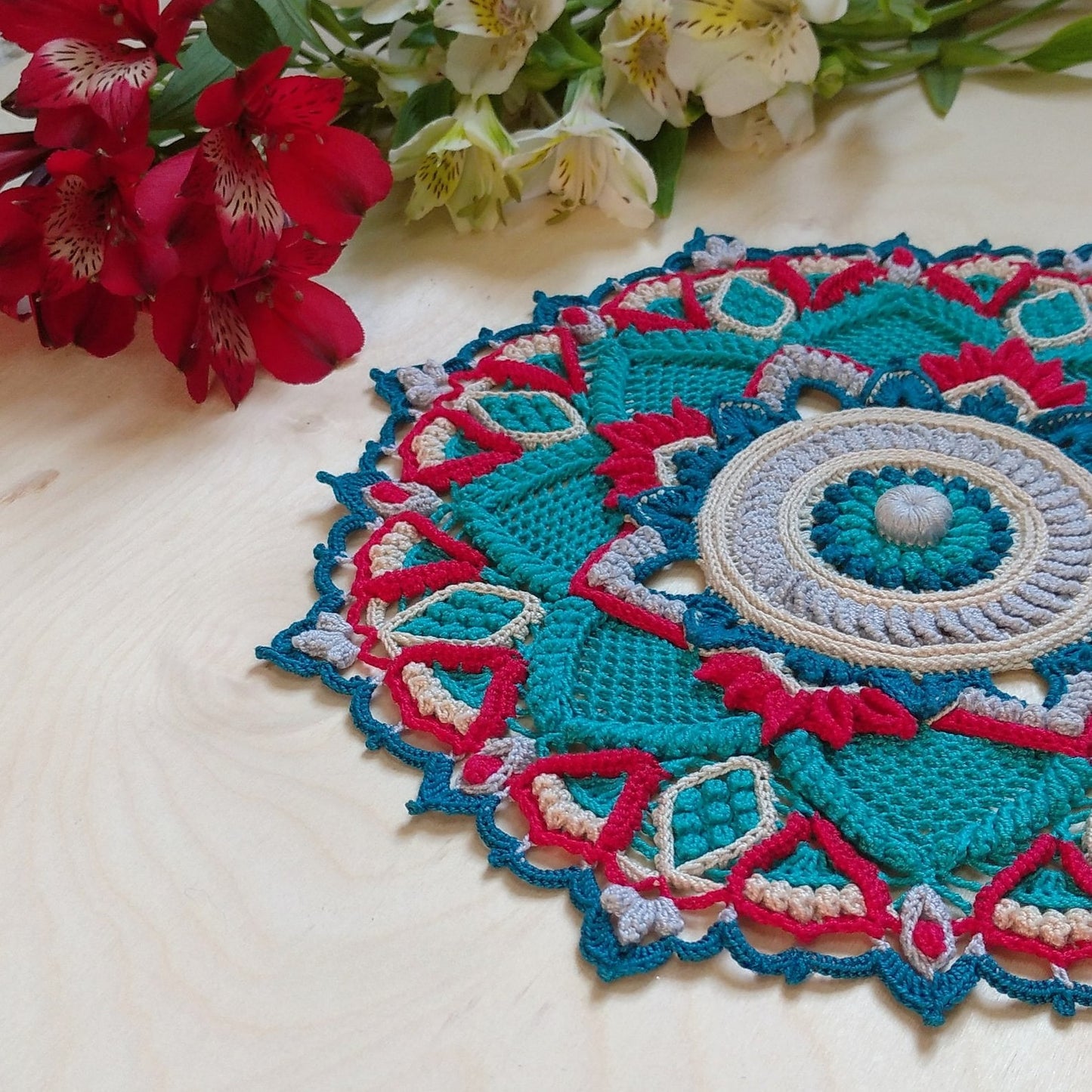 Doily Sapphire Mandala Crochet Pattern