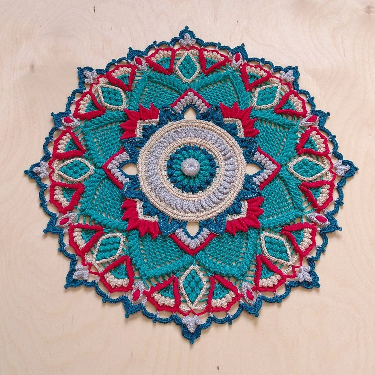 Doily Sapphire Mandala Crochet Pattern