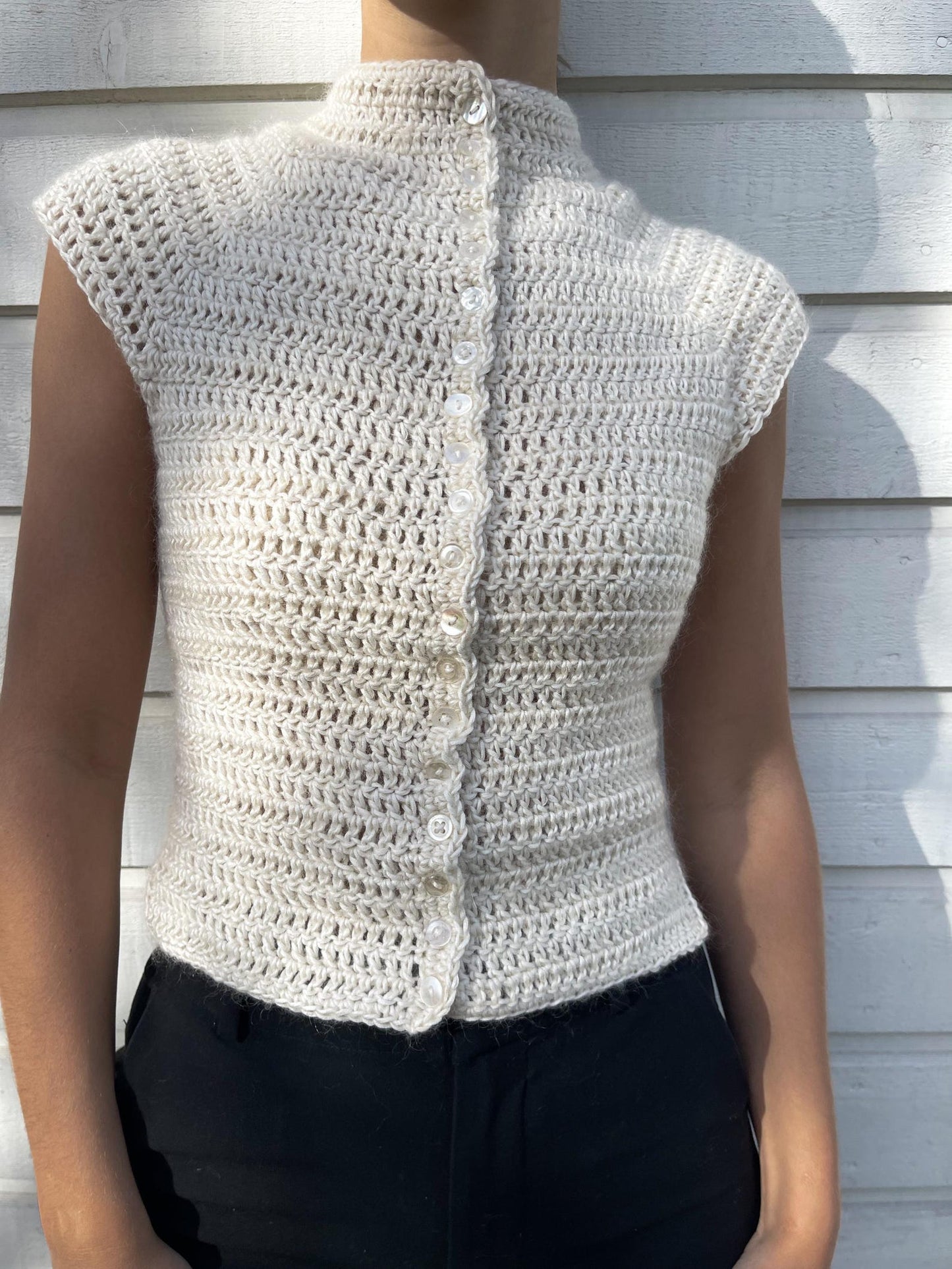 Button Up Top Crochet Pattern