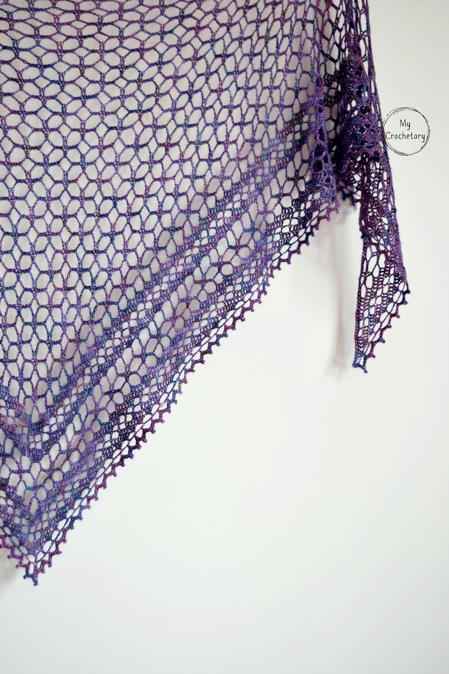Nightfall Lace Shawl Crochet Pattern