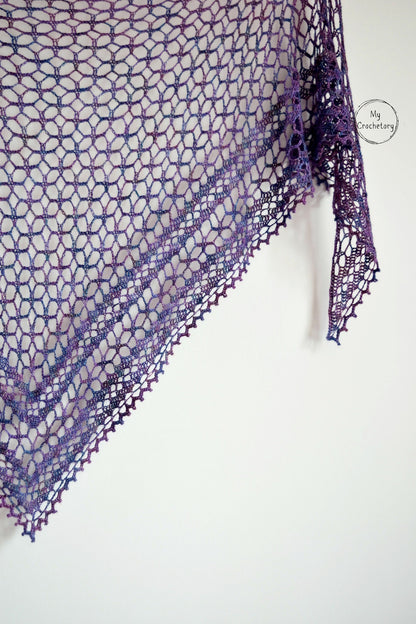 Nightfall Lace Shawl Crochet Pattern