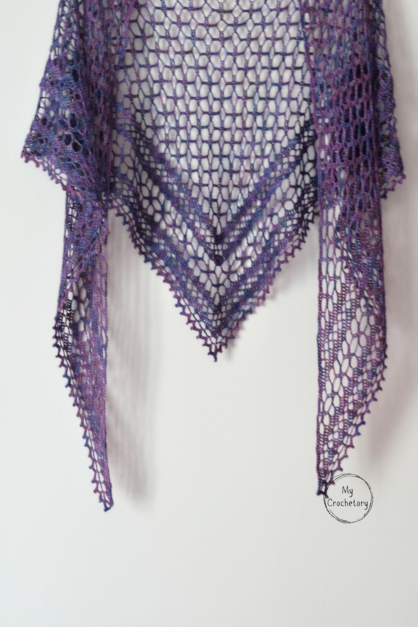 Nightfall Lace Shawl Crochet Pattern