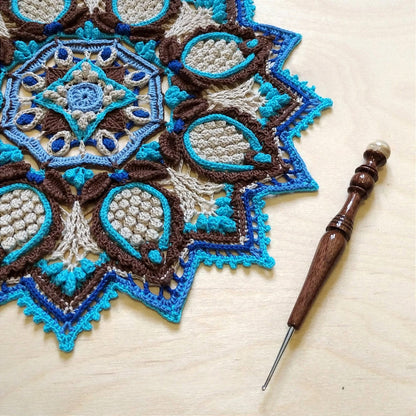 Doily Amethyst Mandala Crochet Pattern