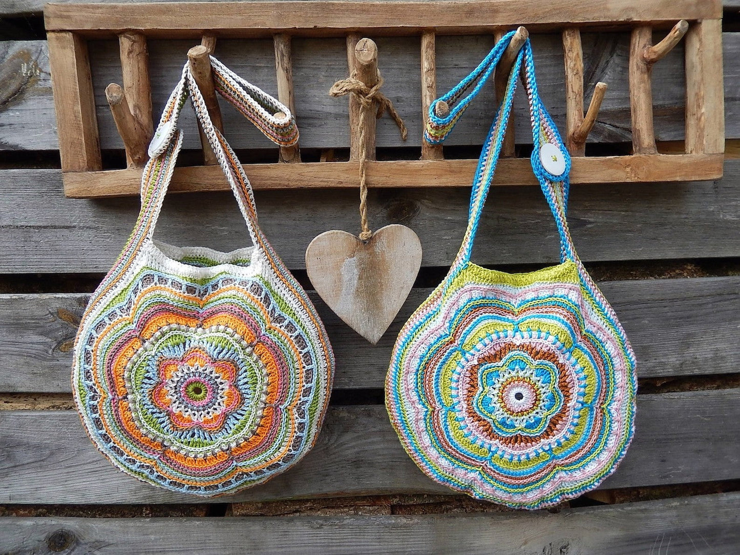 Boho Flower Slouch Bag Crochet pattern