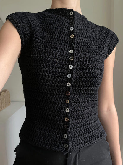 Button Up Top Crochet Pattern