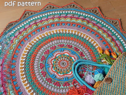 Boho Rug Crochet pattern