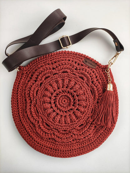 Boho Crossbody Bag Crochet pattern - OR