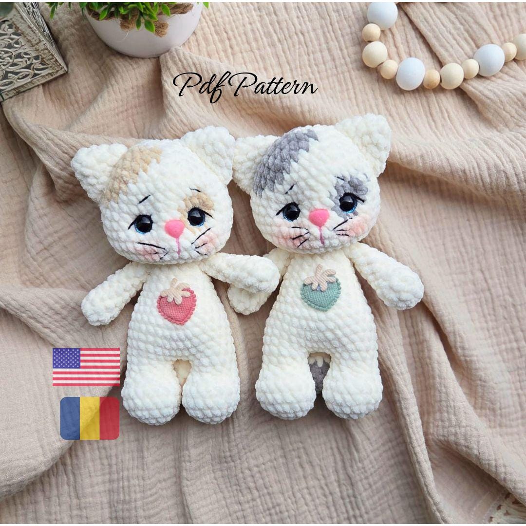 Cute Kitten Toy Crochet Pattern