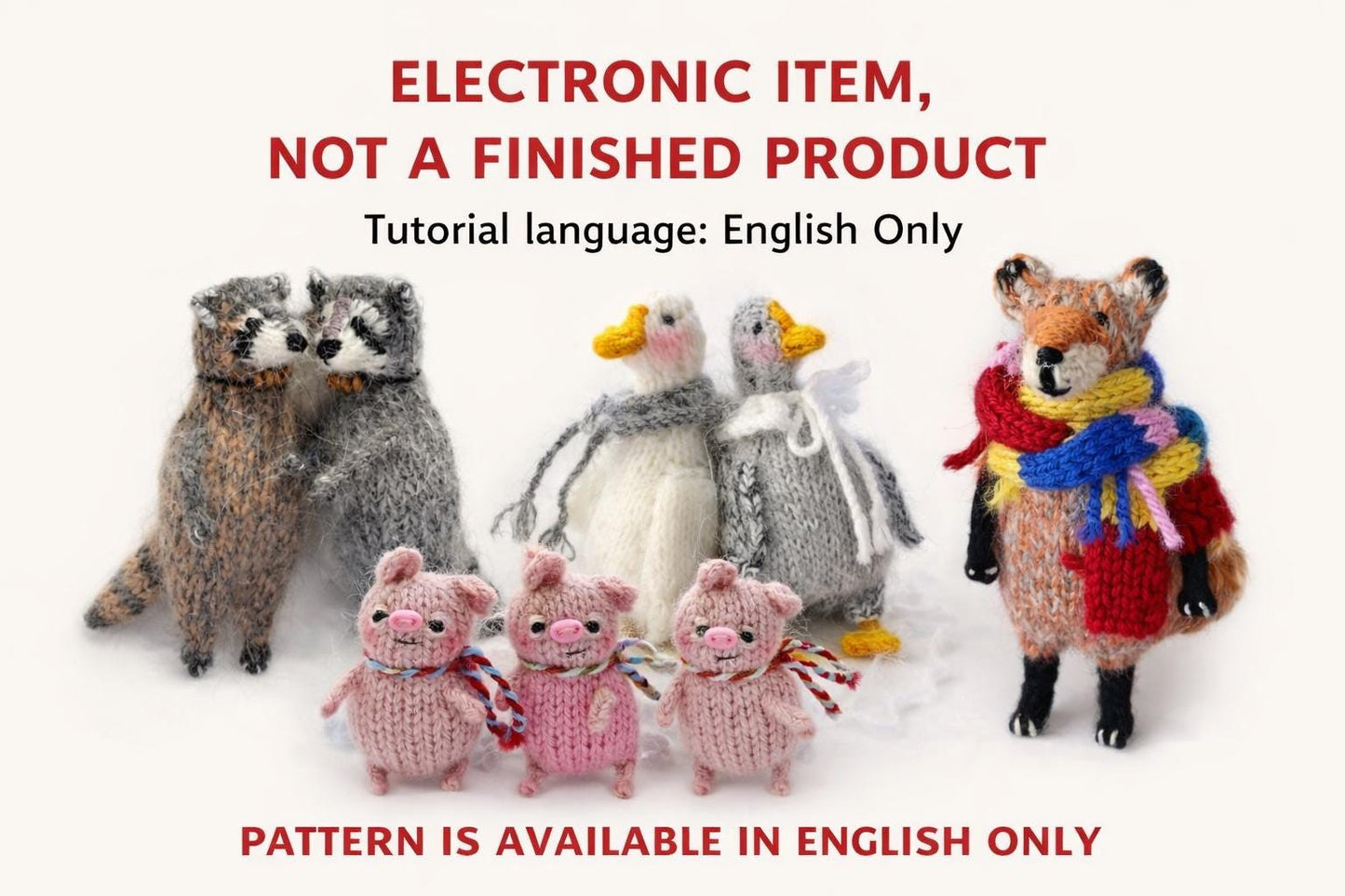 Stuffed Little Goose Knitting Pattern
