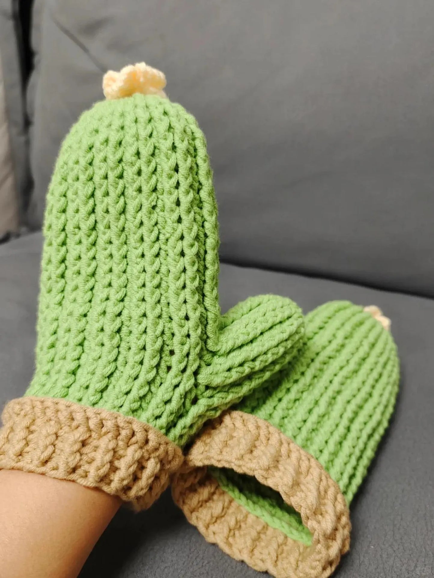 Adorable Cactus Gloves Crochet Pattern