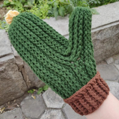 Adorable Cactus Gloves Crochet Pattern