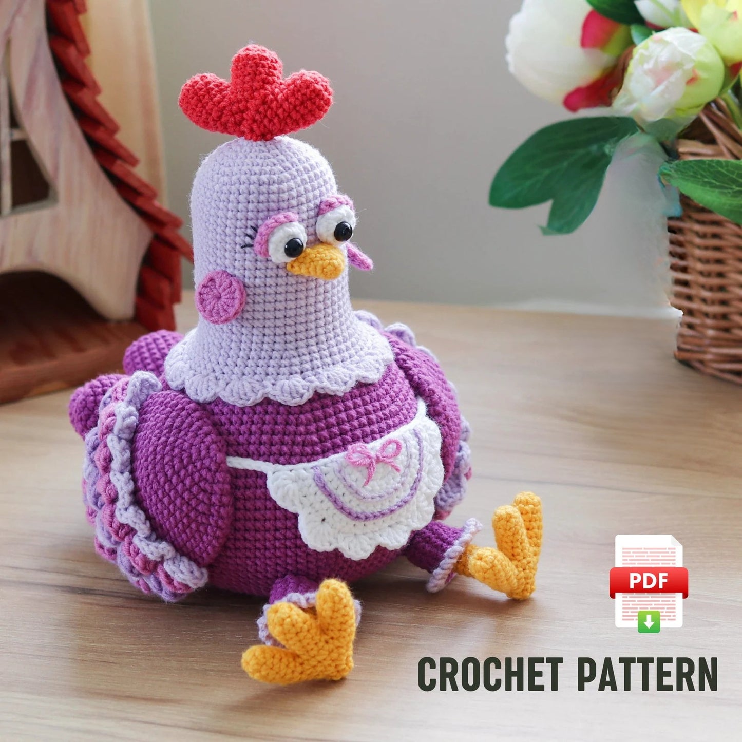 Adorable Hen Crochet Pattern