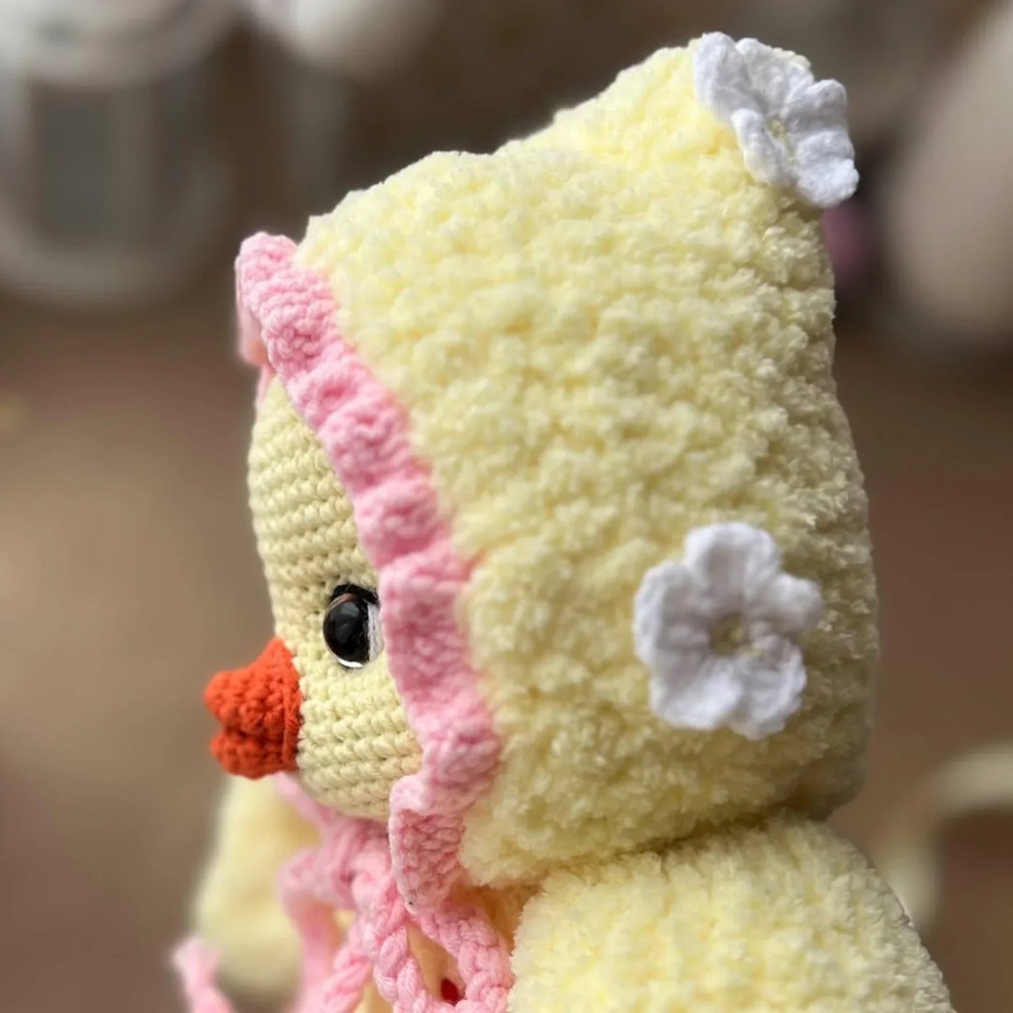 Adorable Spring Plush with Bonnet Crochet Pattern