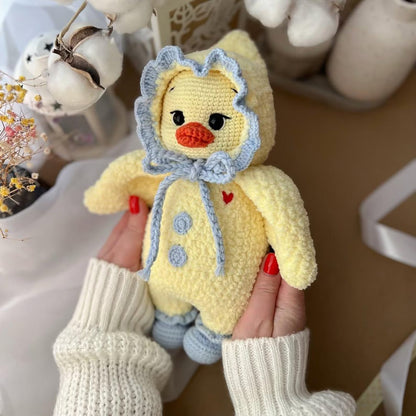 Adorable Spring Plush with Bonnet Crochet Pattern