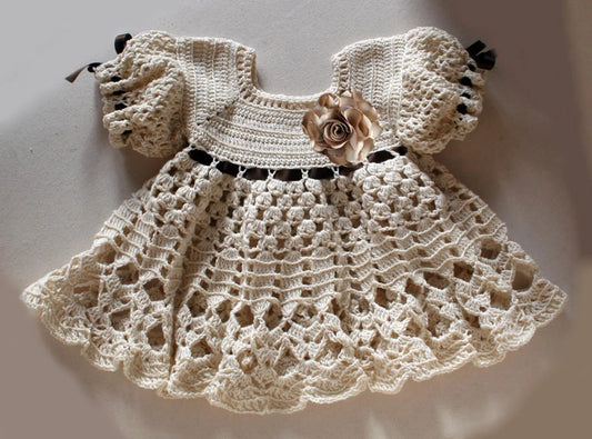 Lena Baby Dress Crochet Pattern