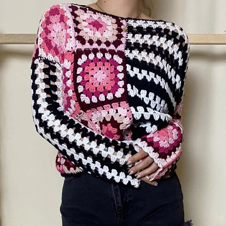 Boho Patchwork Cardigan Crochet Pattern