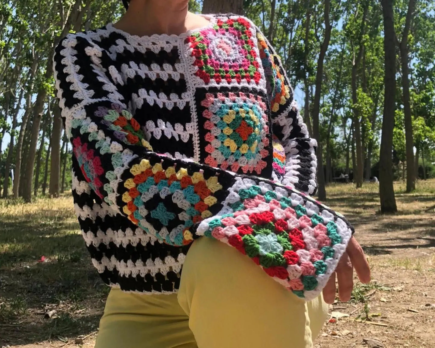 Boho Patchwork Cardigan Crochet Pattern