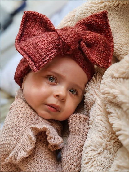 Baby Bow Headband Knitting Pattern