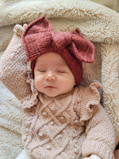 Baby Bow Headband Knitting Pattern