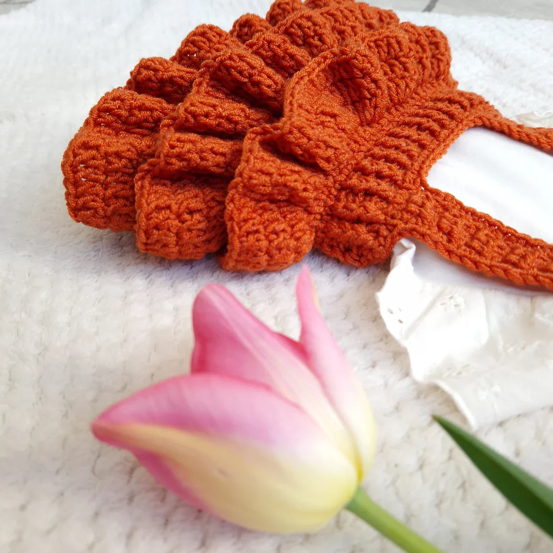 Ruffle Baby Romper Crochet Pattern