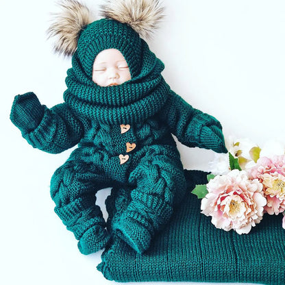 Cozy Baby Cable Set Knitting Pattern