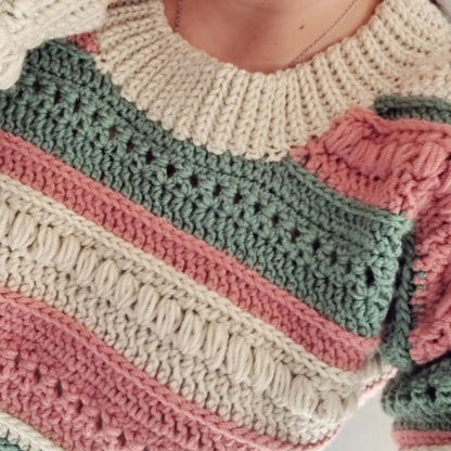 Boho Texture Sweater Crochet Pattern