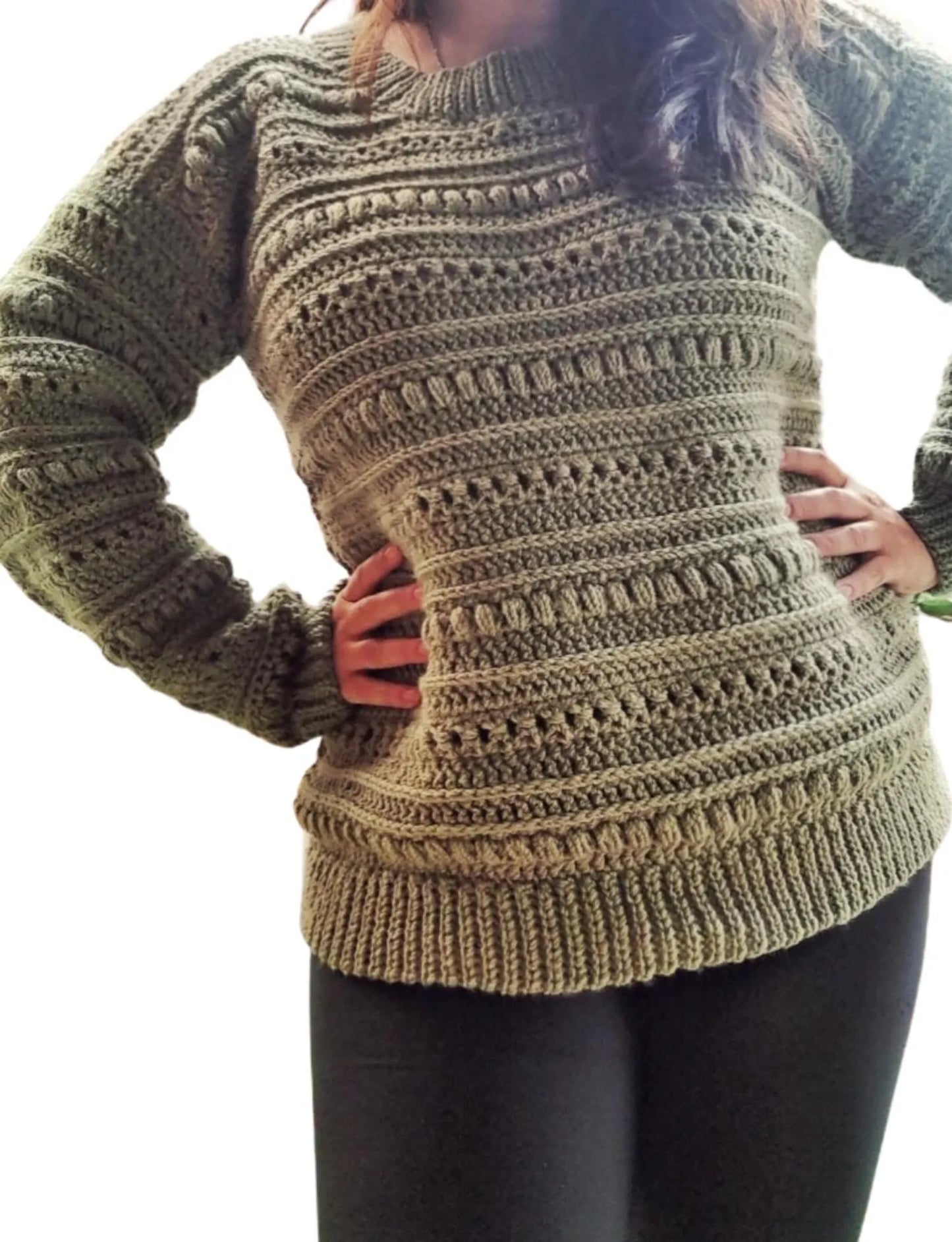 Boho Texture Sweater Crochet Pattern