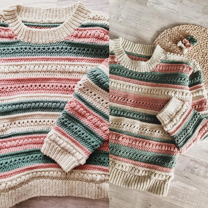 Boho Texture Sweater Crochet Pattern