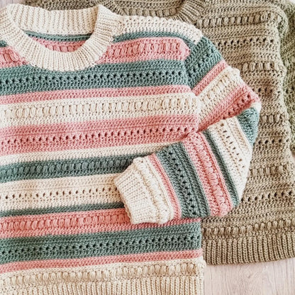 Boho Texture Sweater Crochet Pattern