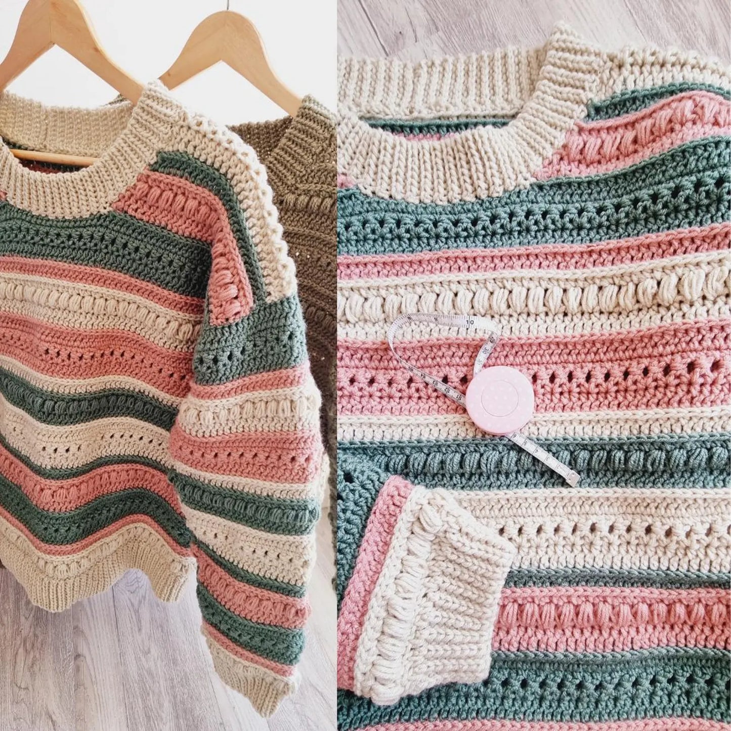 Boho Texture Sweater Crochet Pattern