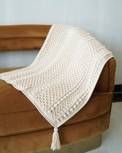Boho Throw Blanket Crochet Pattern