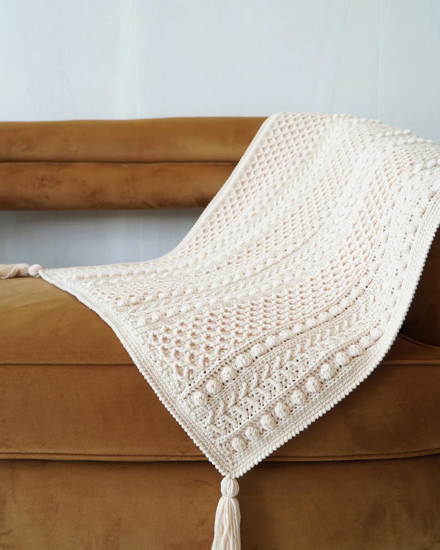 Boho Throw Blanket Crochet Pattern