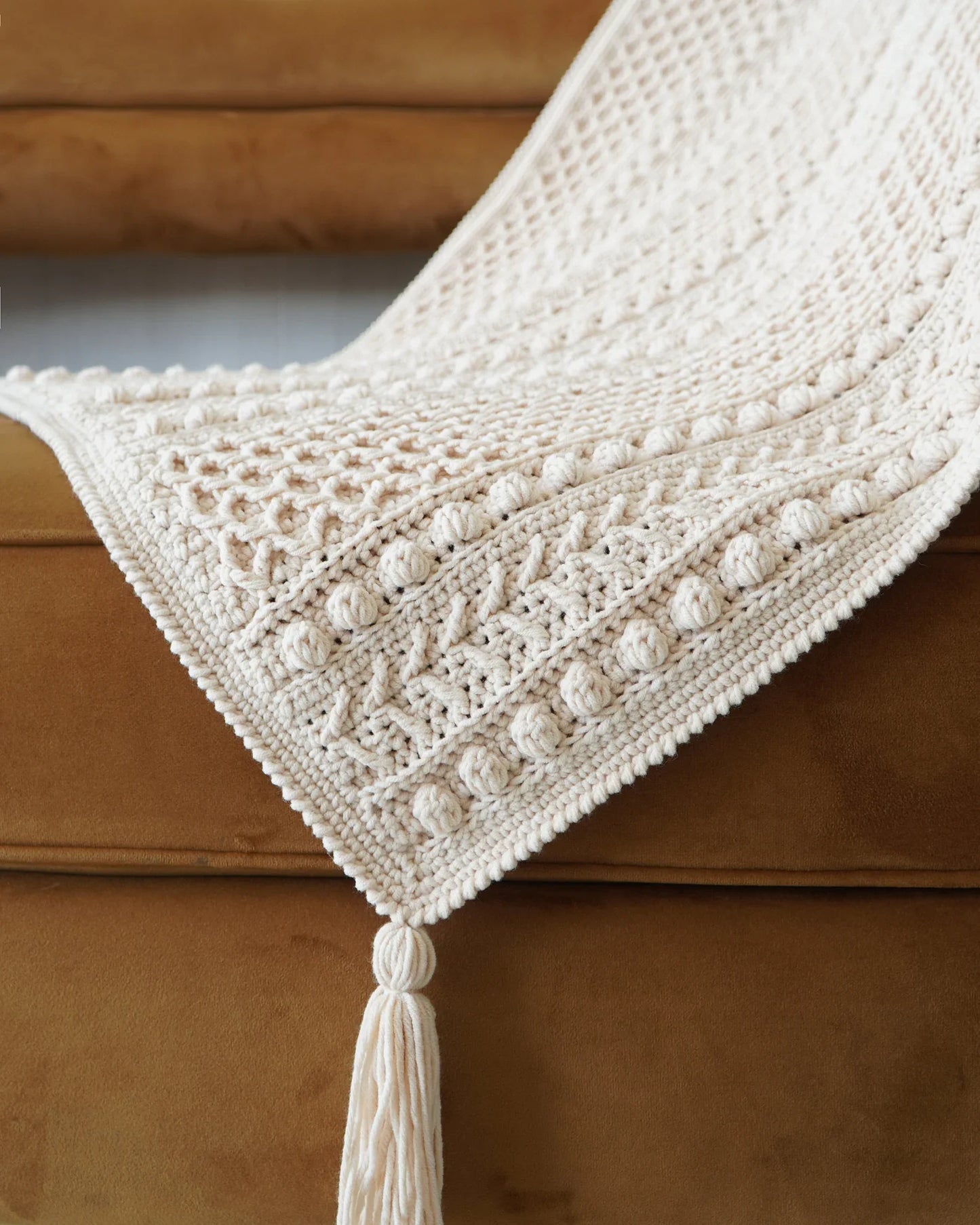 Boho Throw Blanket Crochet Pattern