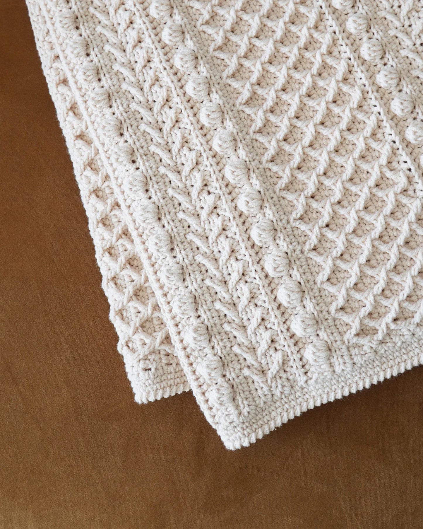 Boho Throw Blanket Crochet Pattern