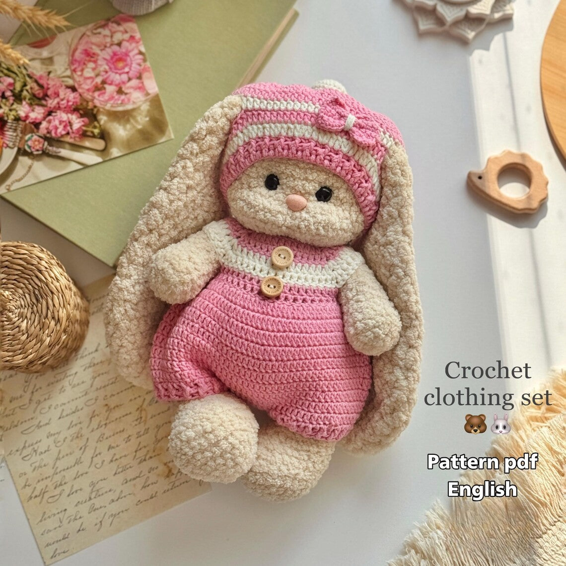 Bear & Bunny Outfit Crochet Pattern