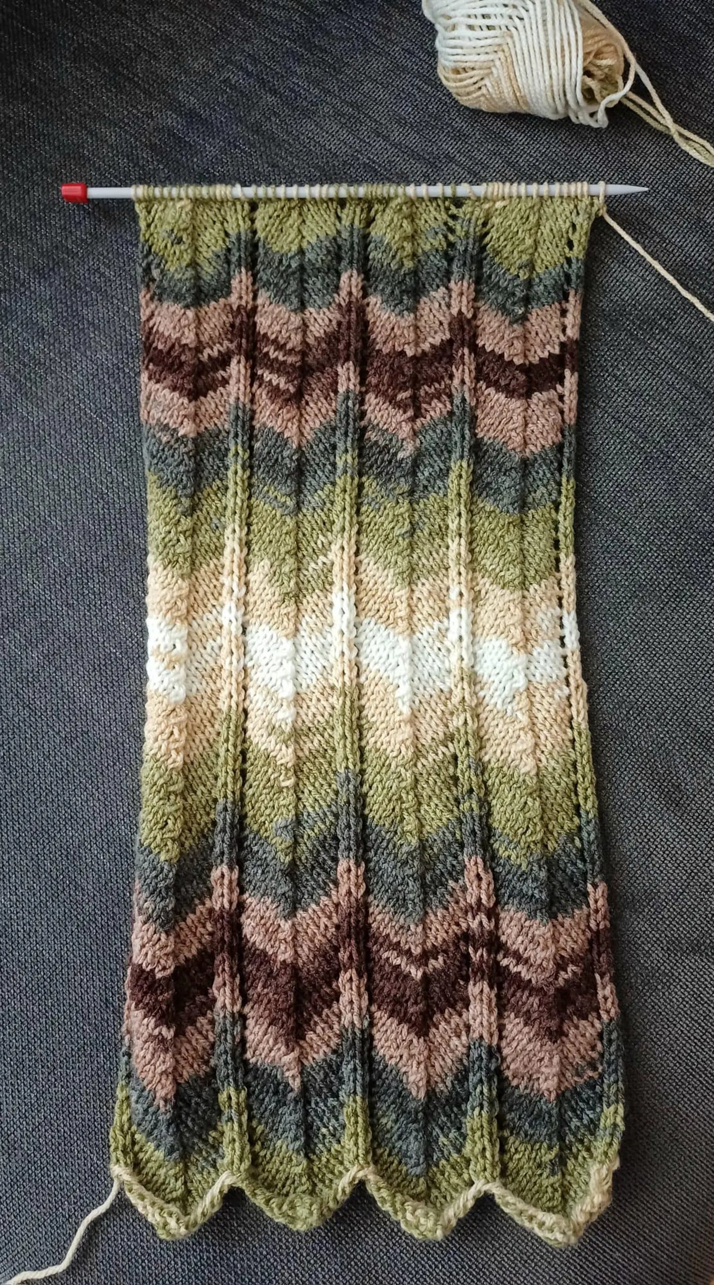 Chevron Scarf Knitting Pattern