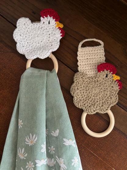 Chicken Towel Holder Crochet Pattern