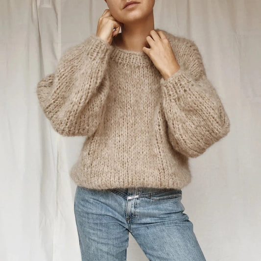 Chunky Knit Sweater Knitting Pattern