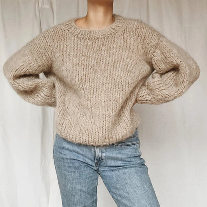 Chunky Knit Sweater Knitting Pattern
