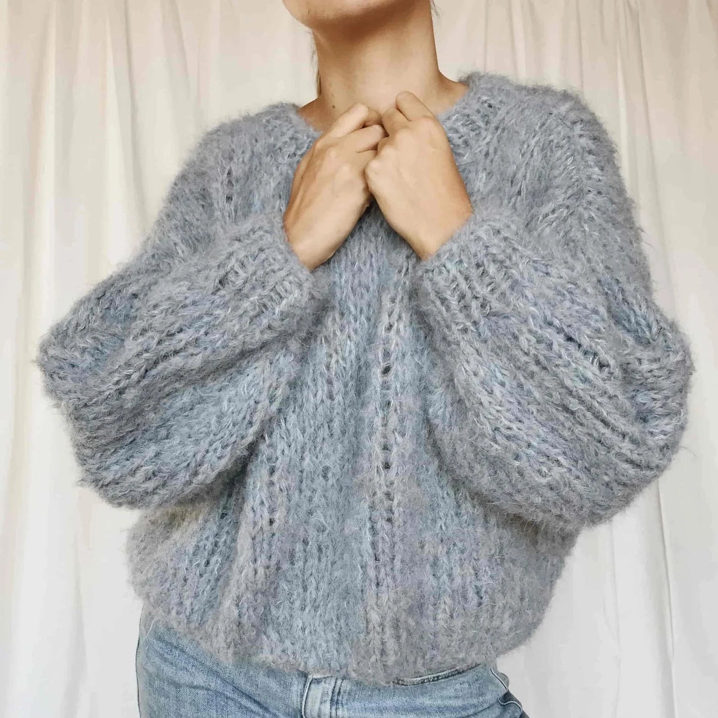 Chunky Knit Sweater Knitting Pattern