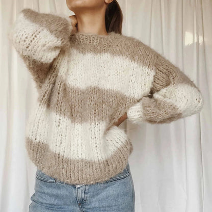 Chunky Knit Sweater Knitting Pattern