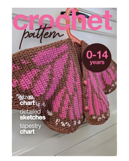 Butterfly Cardigan Crochet Pattern